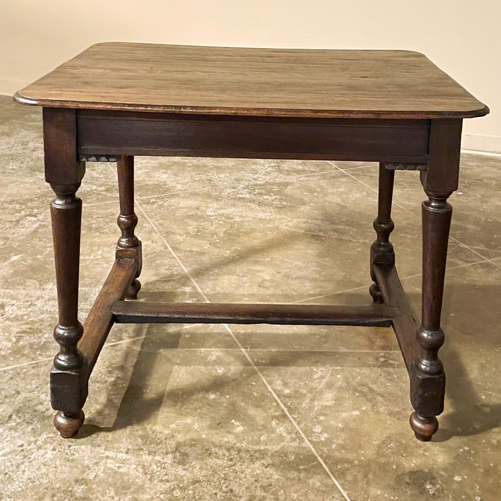 Oak 18th Century Rustic French End Table