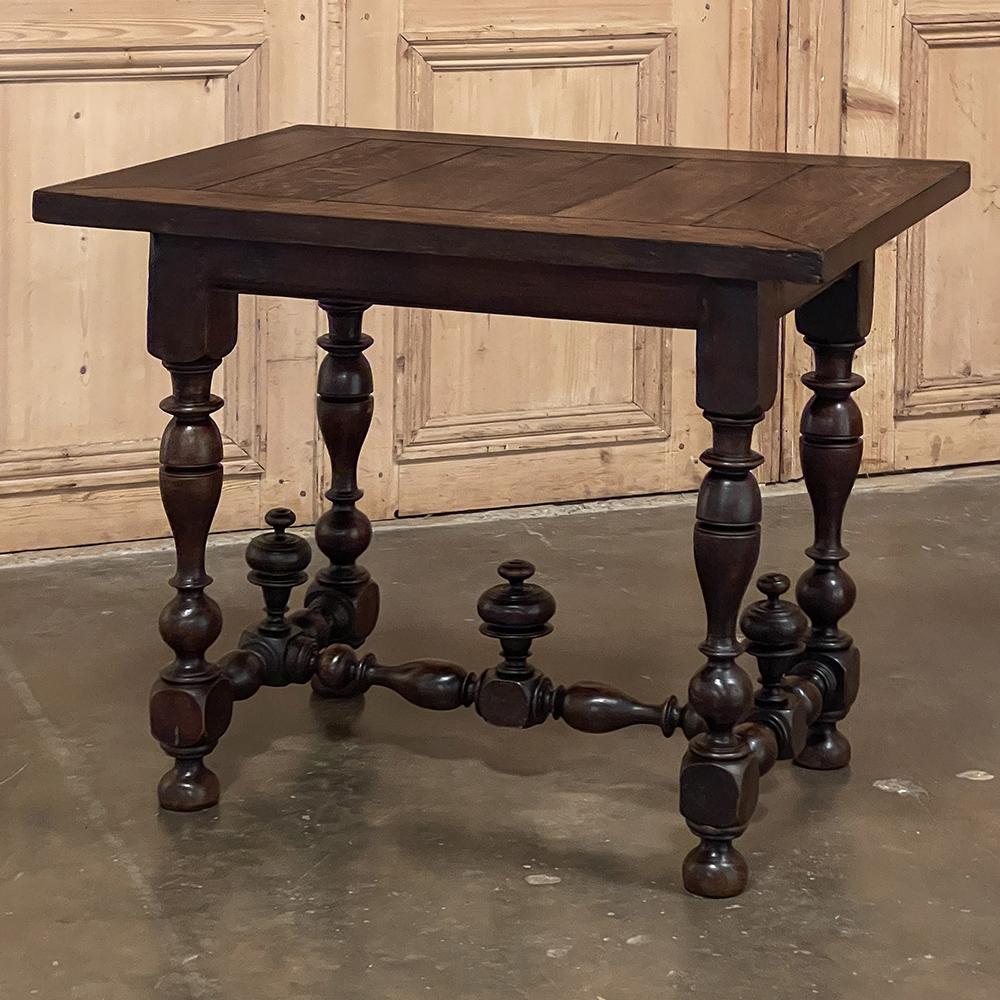 French 18th Century Rustic Henri II End Table For Sale