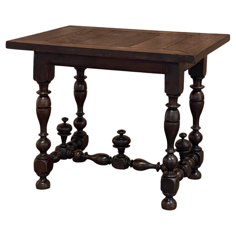 18th Century Rustic Henri II End Table For Sale