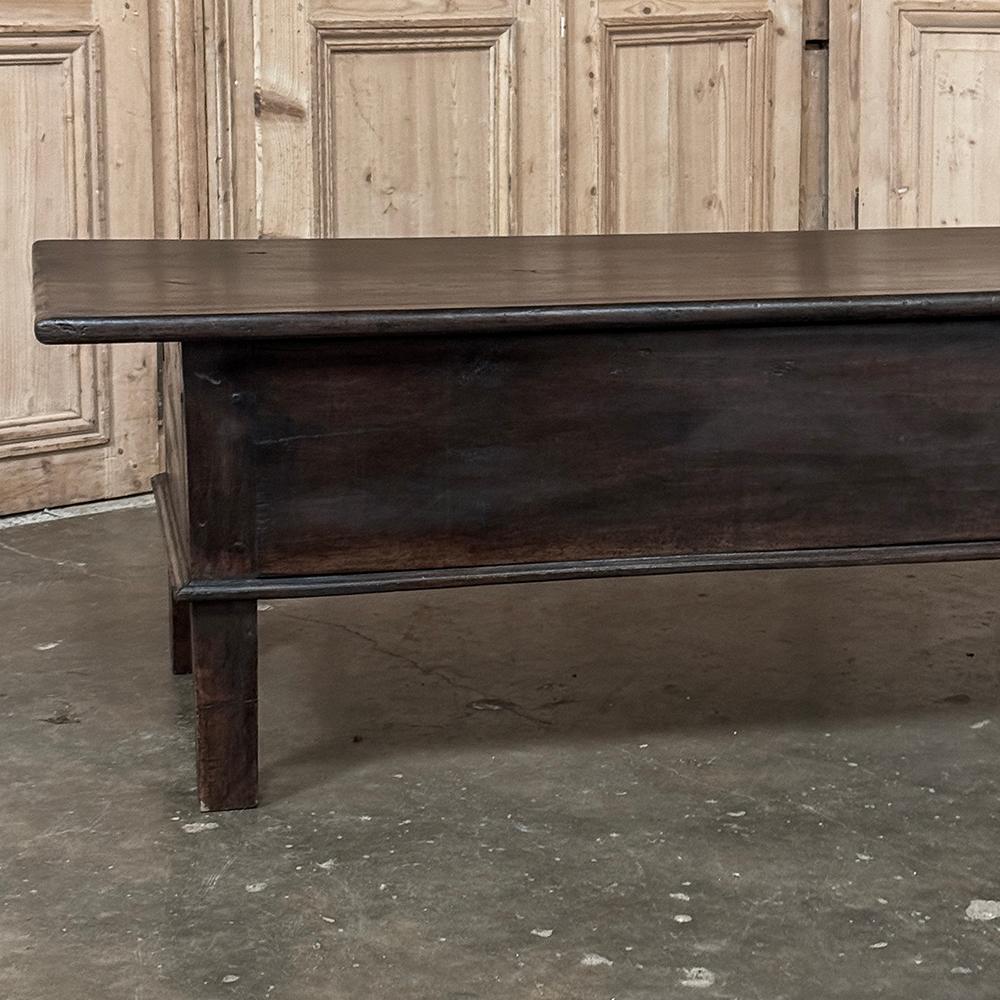 18th Century Rustic Oak Coffee Table For Sale 11