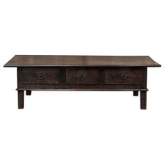 18th Century Rustic Oak Coffee Table
