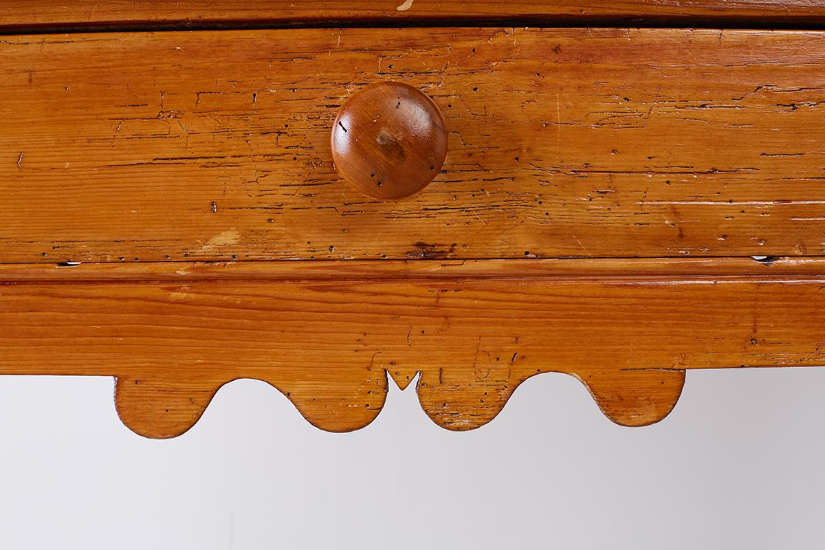 18th Century Rustic Pine Farmhouse Table or Console 3