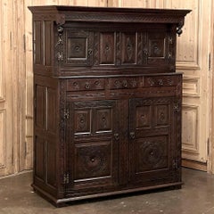 18th Century Rustic Renaissance Two-Tiered Cabinet