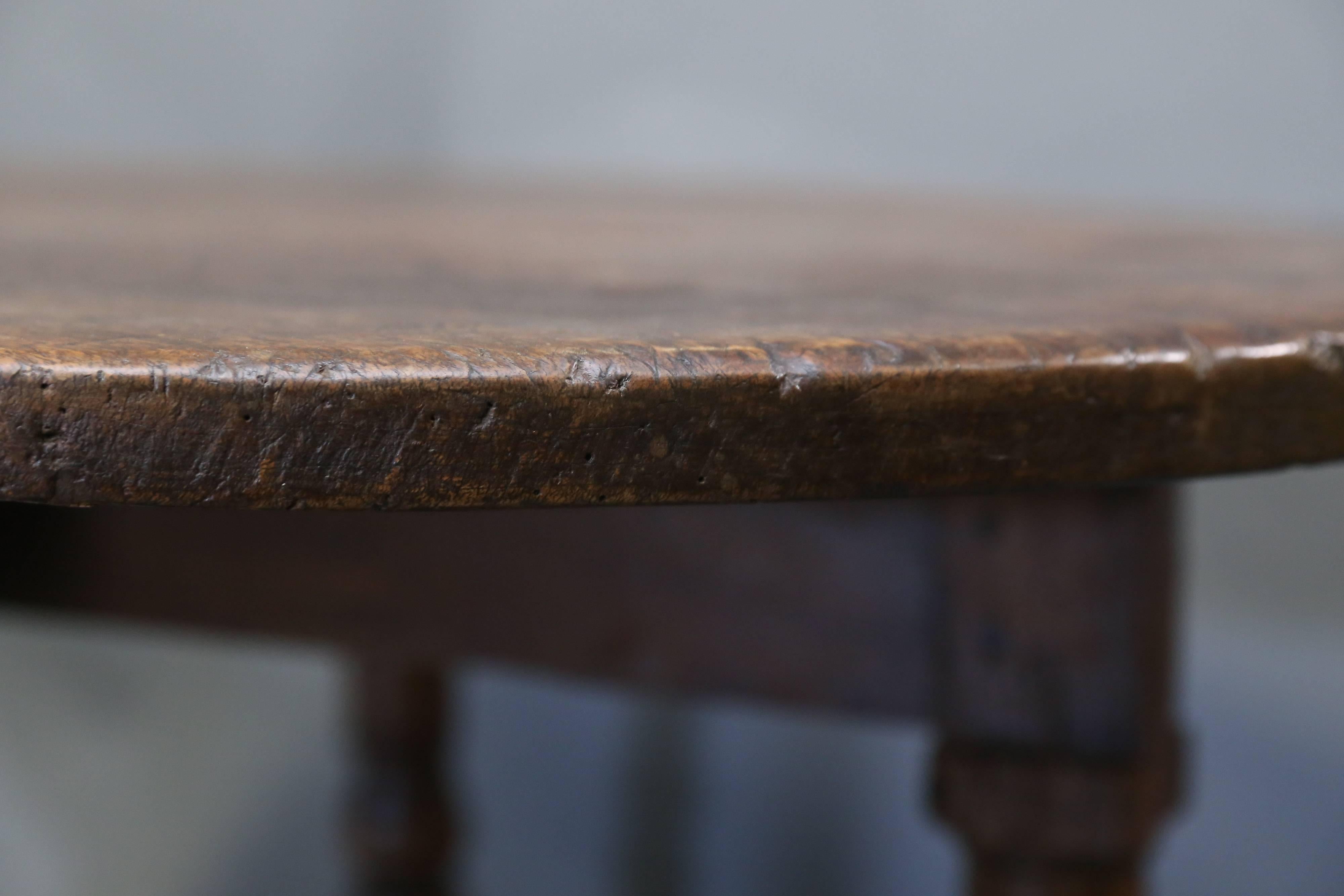 Walnut 18th Century Rustic Side Table