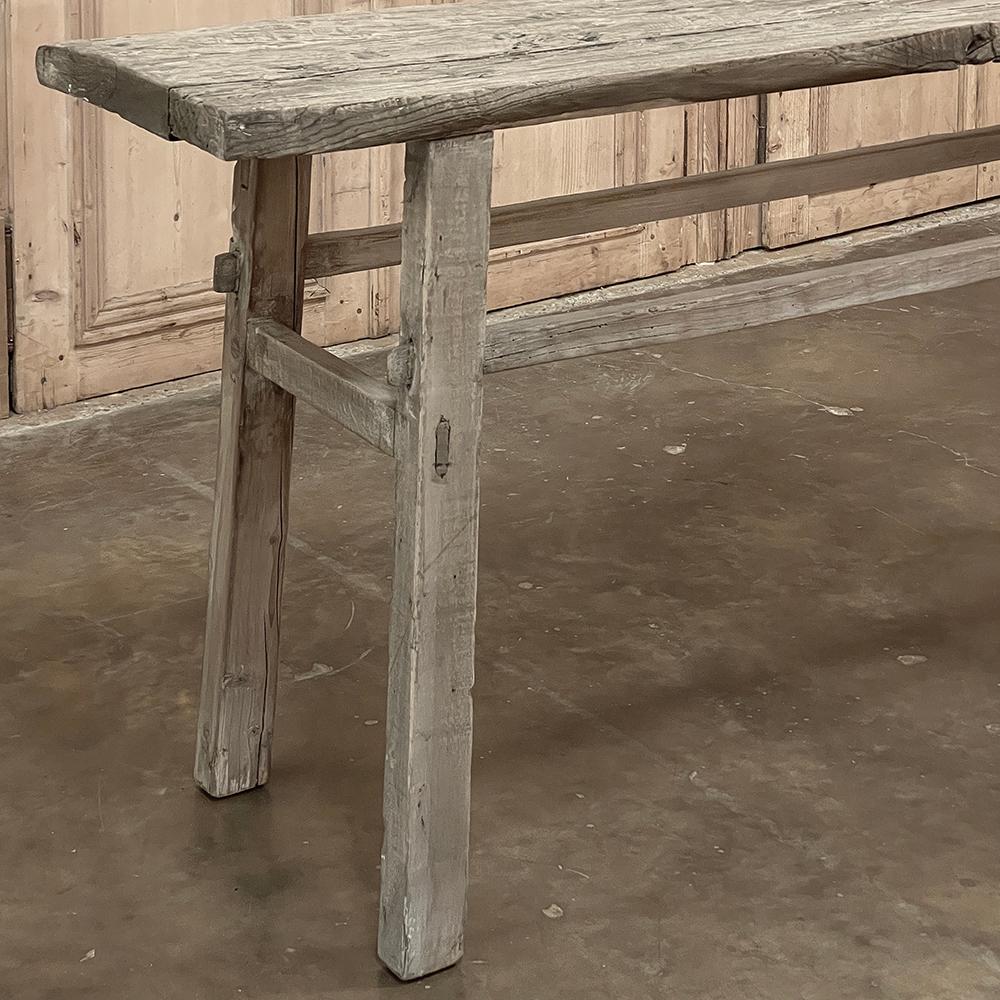 Chêne Table de canapé rustique du 18ème siècle ~ Console en vente