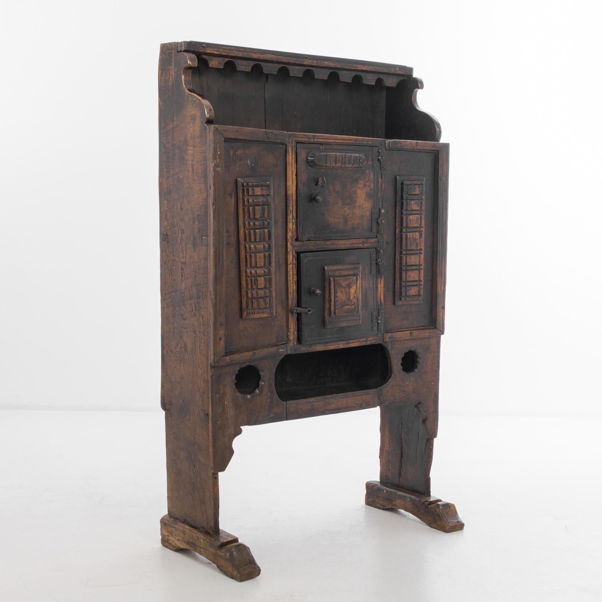 18th Century and Earlier 18th Century Rustic Spanish Cabinet