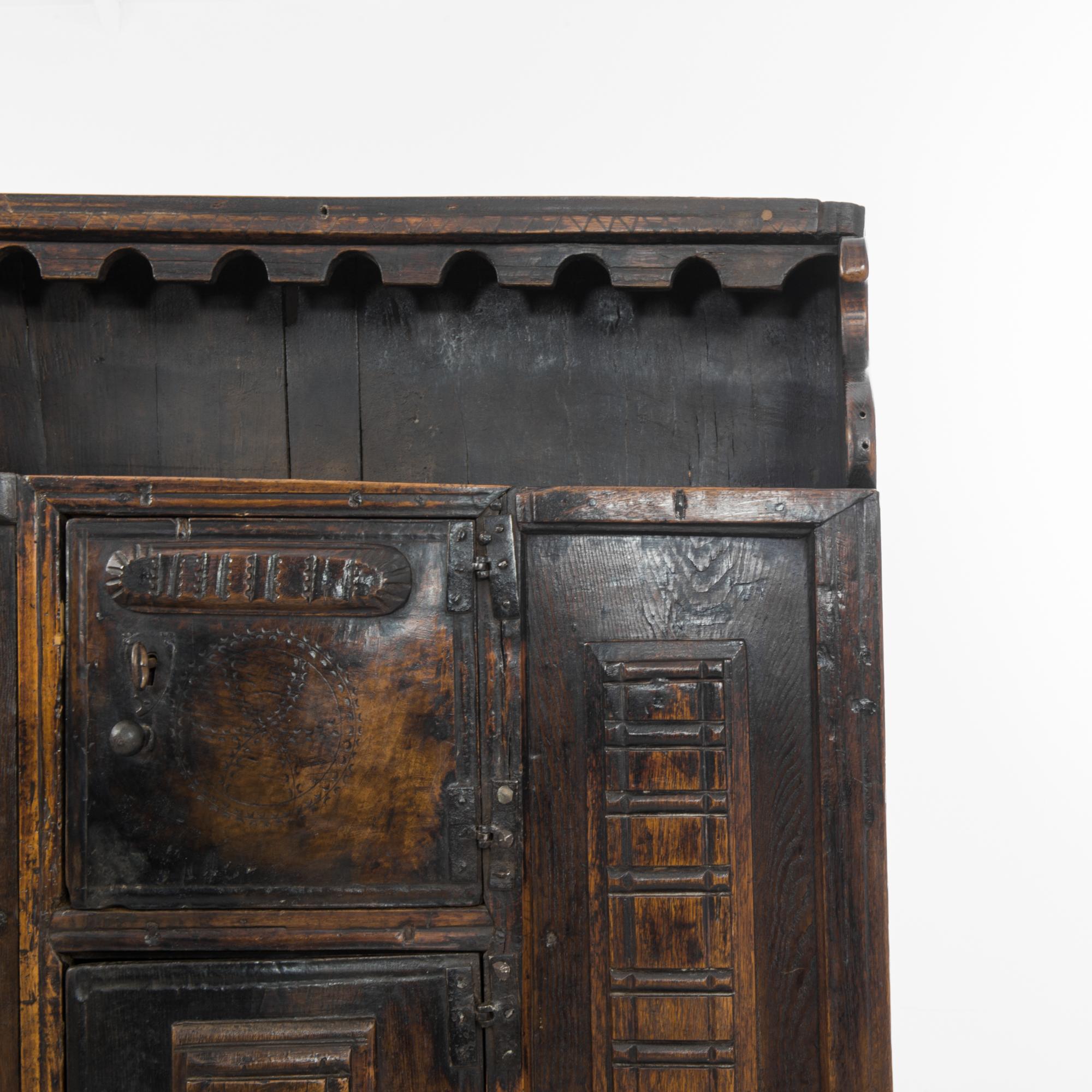 Wood 18th Century Rustic Spanish Cabinet