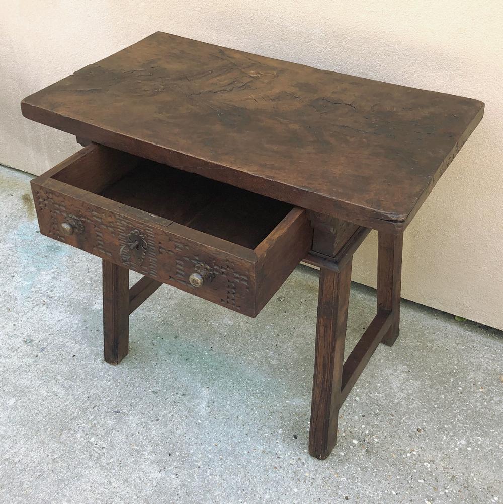18th Century Rustic Spanish End Table 1