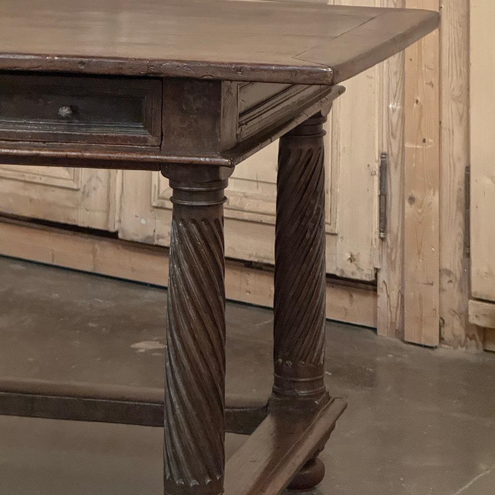 18th Century Rustic Spanish Walnut Library Table ~ Center Table For Sale 4