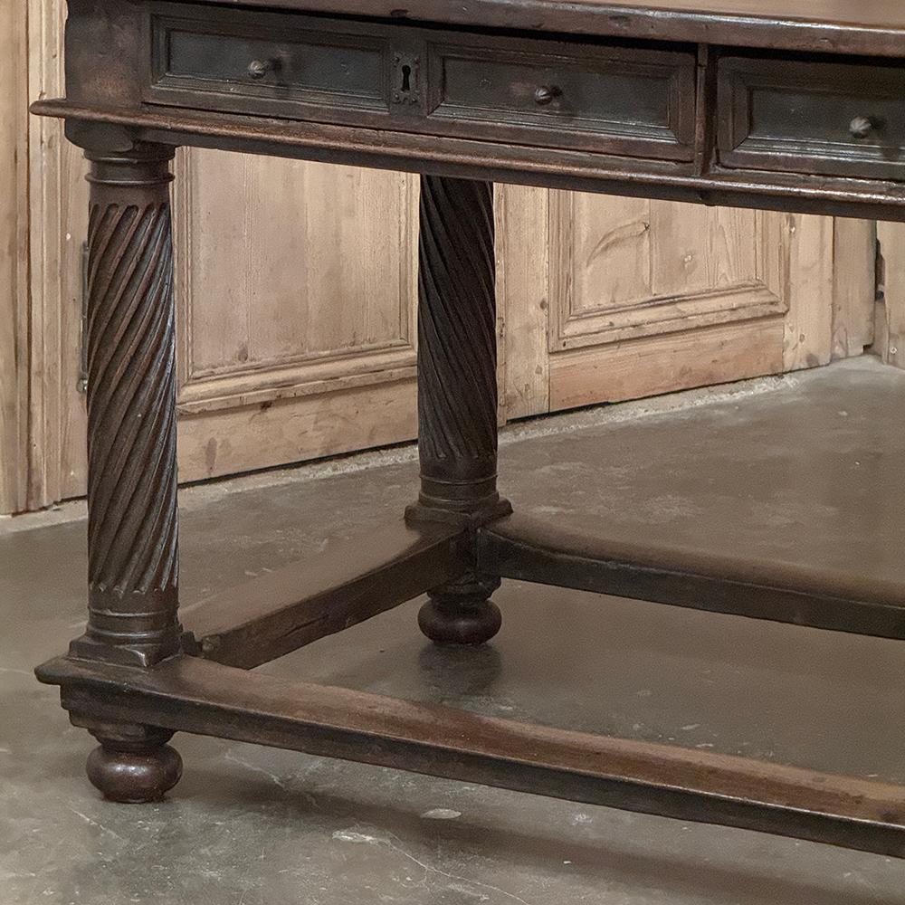 18th Century Rustic Spanish Walnut Library Table ~ Center Table For Sale 5