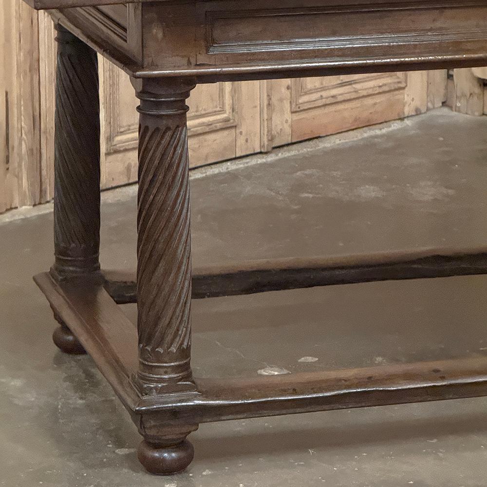 18th Century Rustic Spanish Walnut Library Table ~ Center Table For Sale 8