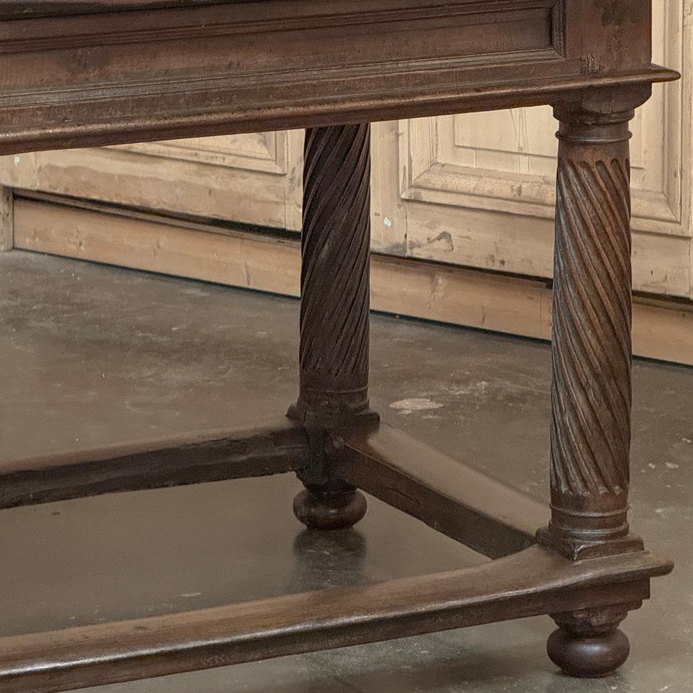 18th Century Rustic Spanish Walnut Library Table ~ Center Table For Sale 10