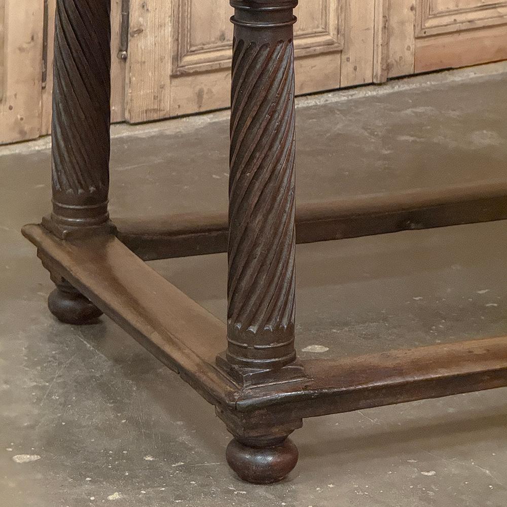 18th Century Rustic Spanish Walnut Library Table ~ Center Table For Sale 1