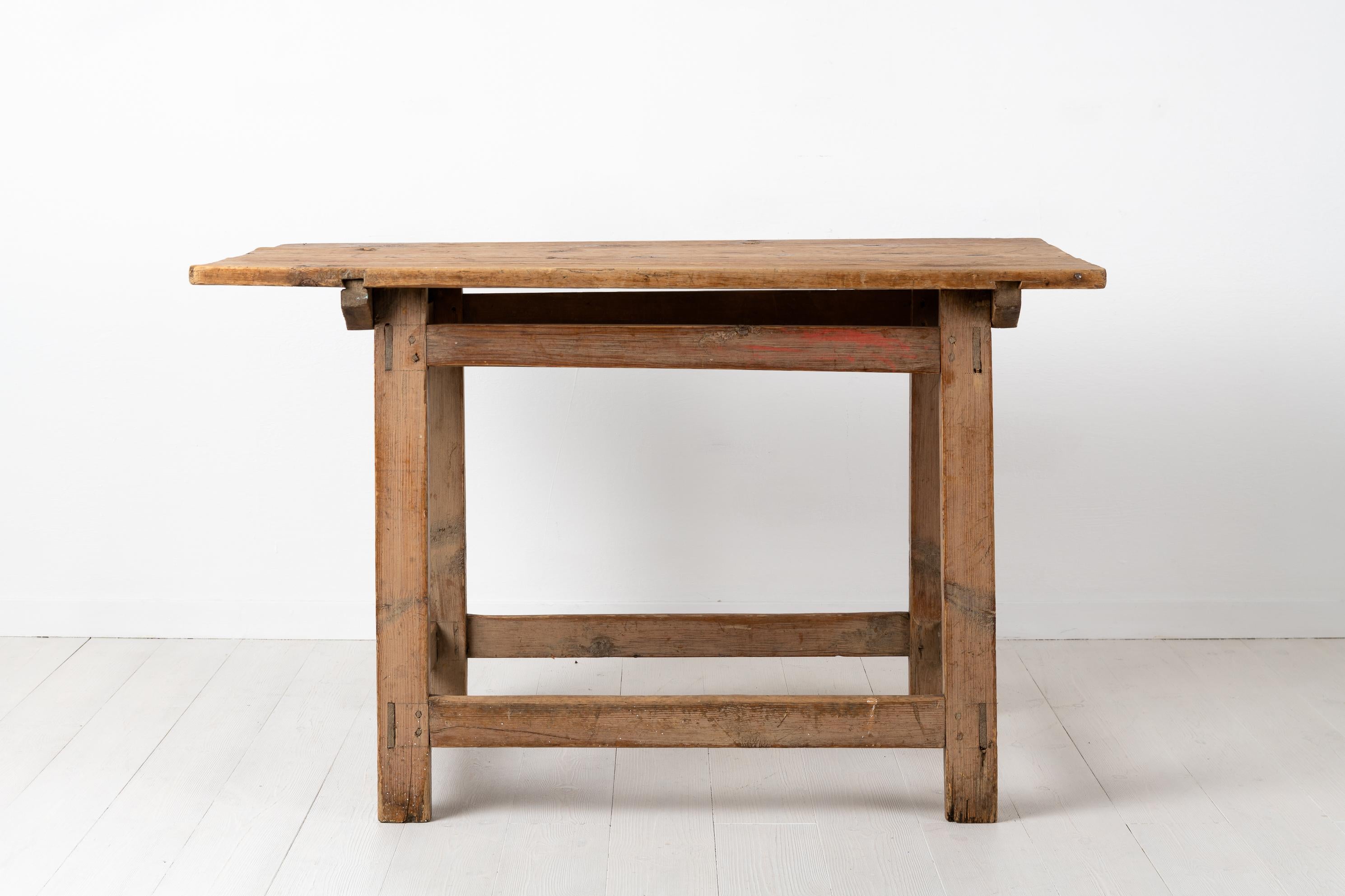 Baroque 18th Century Rustic Swedish Country Work Table