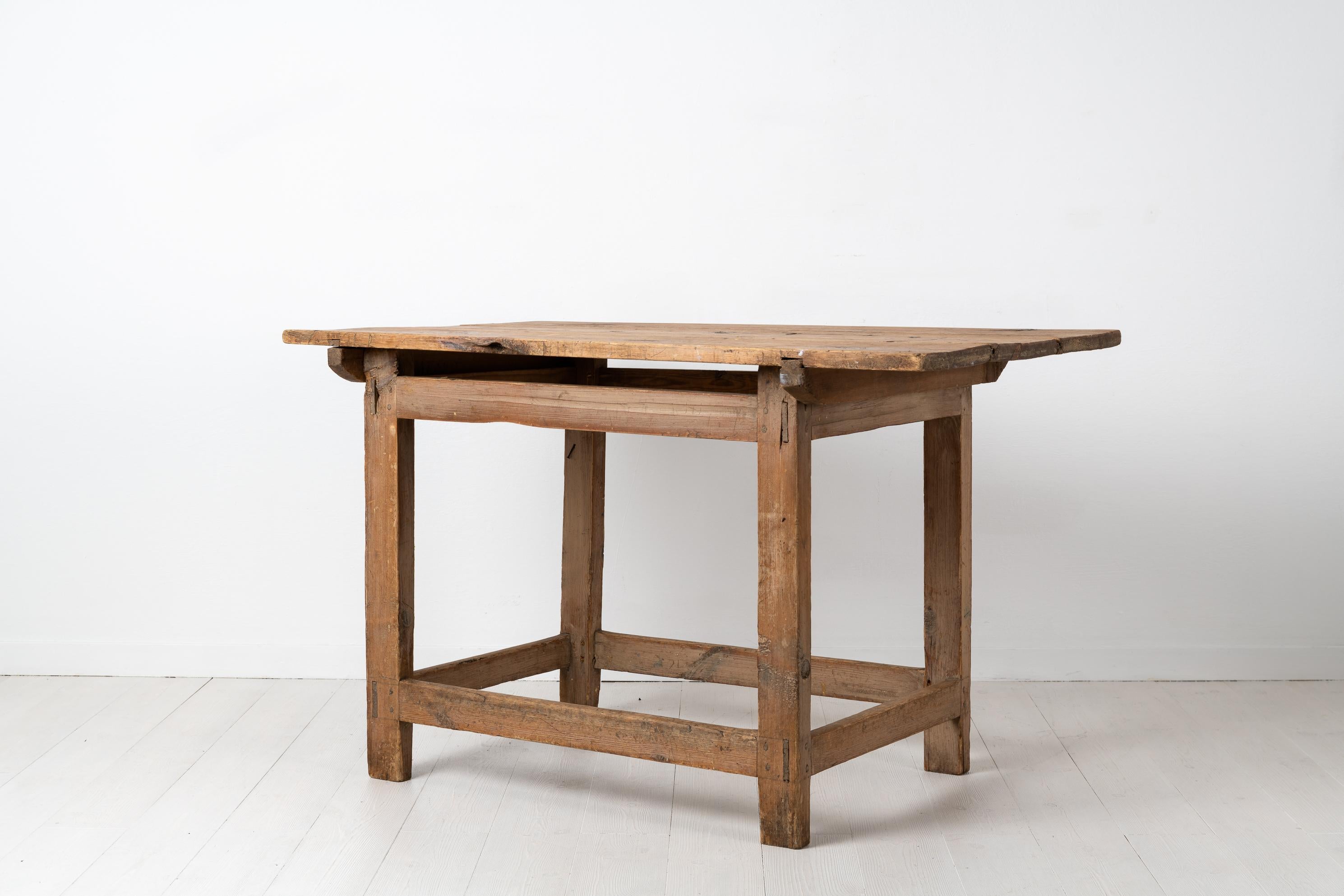 Hand-Crafted 18th Century Rustic Swedish Country Work Table