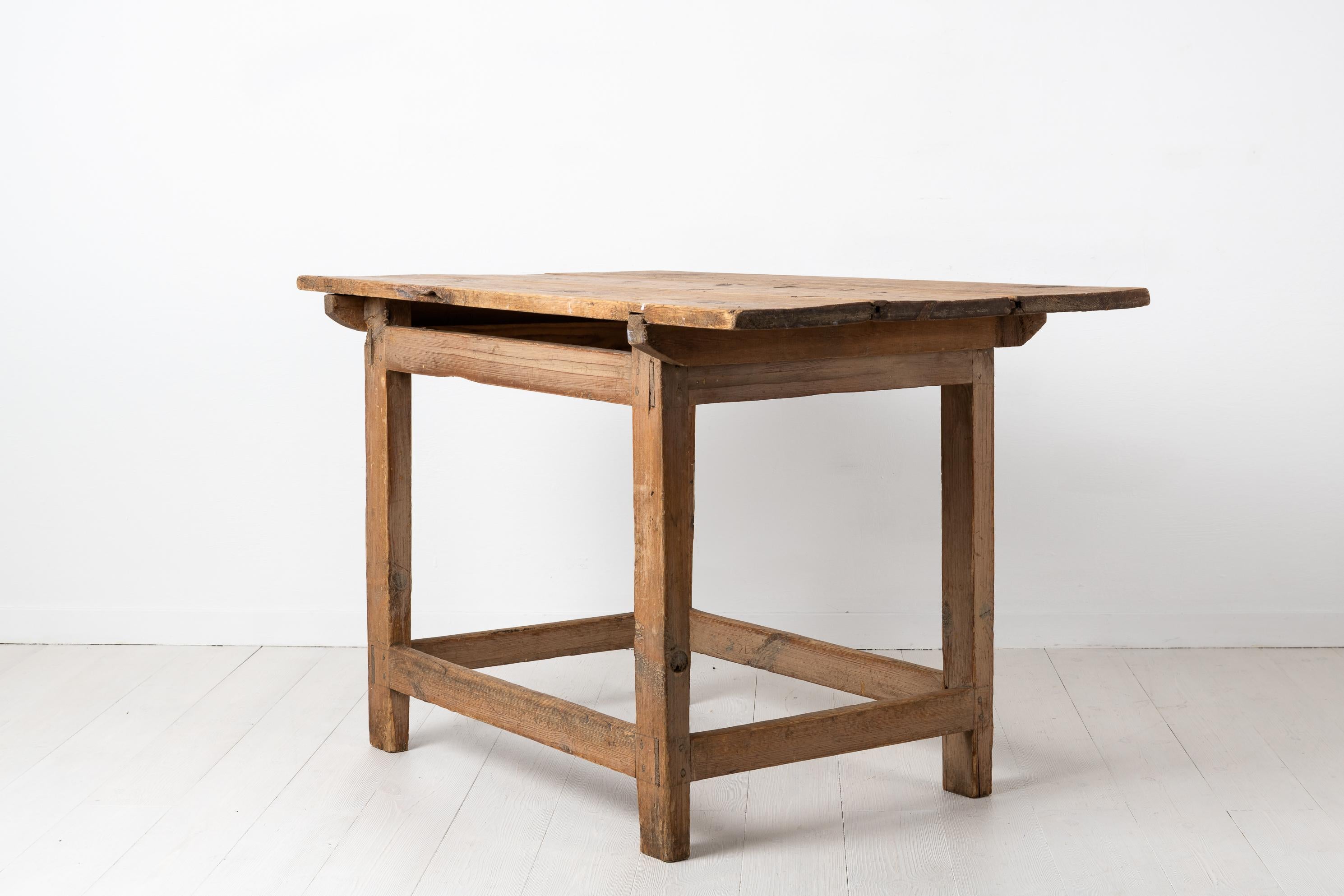 Pine 18th Century Rustic Swedish Country Work Table
