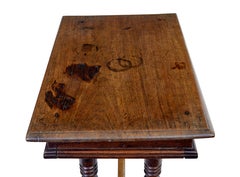 18th century rustic walnut side table