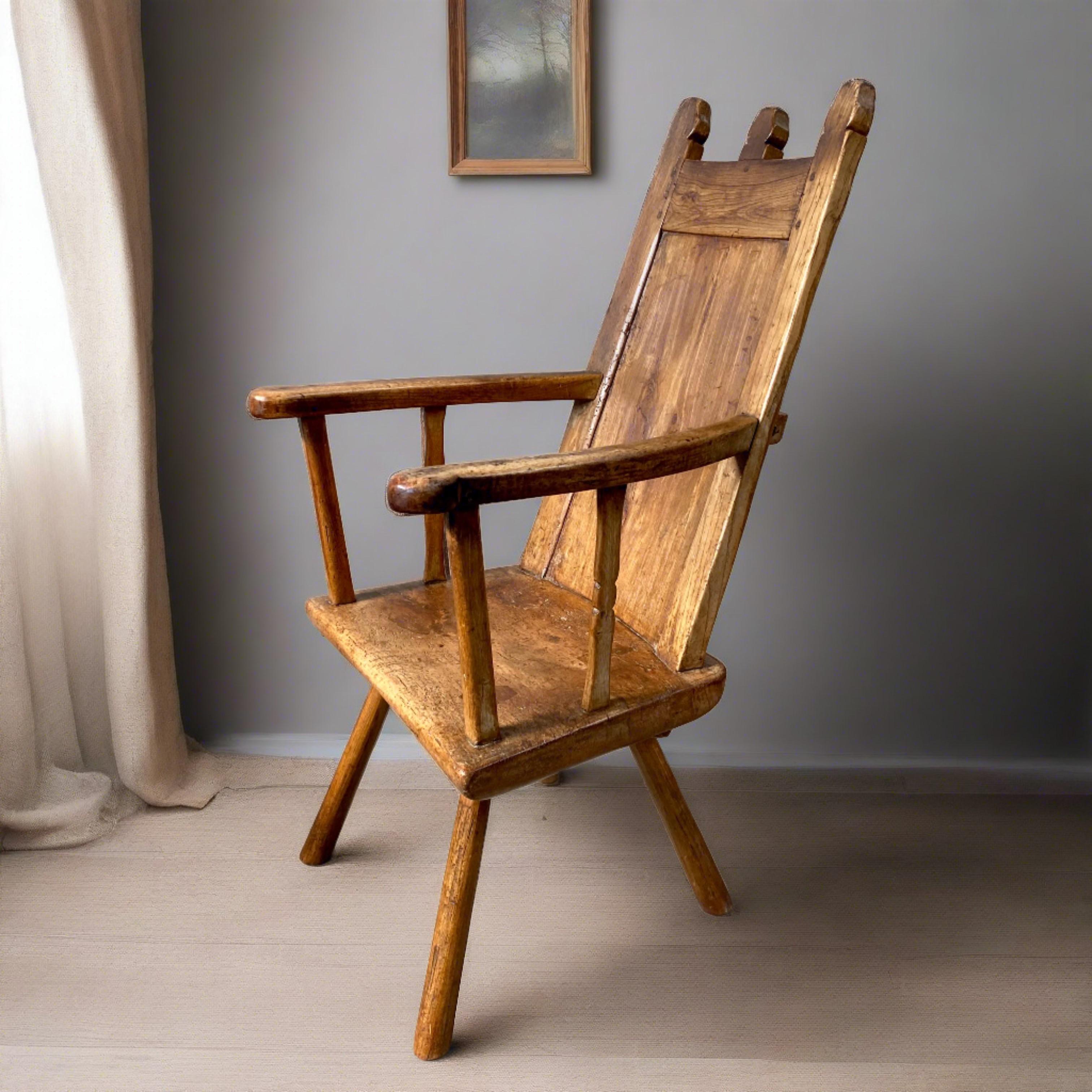Introducing the Charismatic 18th Century Welsh Oak Armchair

Enhance your living space with the timeless elegance of our charismatic 18th century Welsh oak armchair. This remarkable piece exudes both charm and character, showcasing a perfect blend