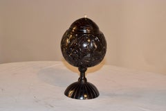 Vaso con coperchio lavorato da marinaio del XVIII secolo