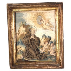 18th Century Saint Francis of Paola with Cherubs