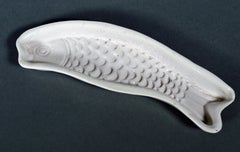 18th Century Salt-Glazed Stoneware Confectionary Mold in the Form of a Fish