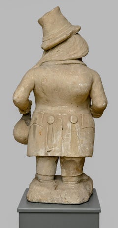 18th Century Sandstone Grotesque Greed Veneto Northern Italy