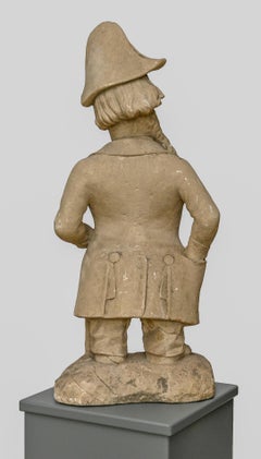 18th Century Sandstone Grotesque Stinginess Veneto Garden Fence