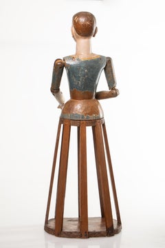 18th Century Santo Figure Mannequin Figures Florence Italy Original Patina