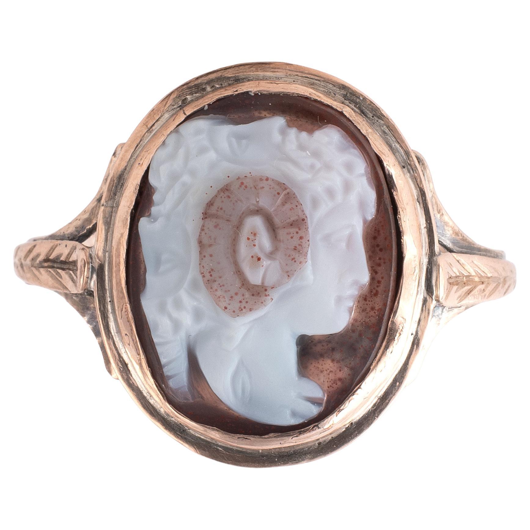 18th Century Sardonyx Cameo Depicting a Gryllus For Sale