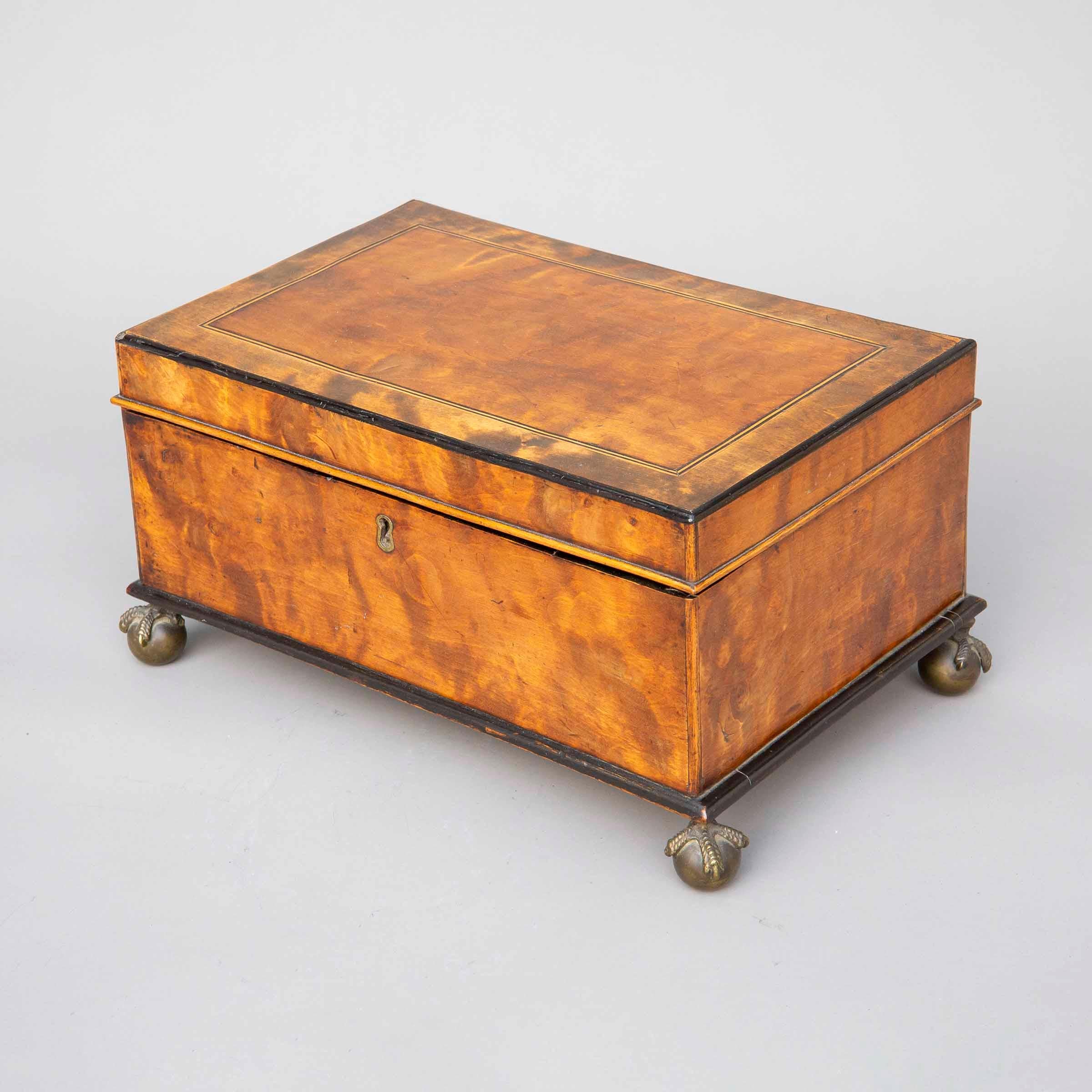 A superb and rare 18th century George III period figured satinwood box. English, circa 1790.

Why we like it

Gorgeous figuring and extremely beautifully mellowed satinwood.

Width: 31 cm / 12”
Depth: 19.5 cm / 7.75”
Height: 15 cm / 6”