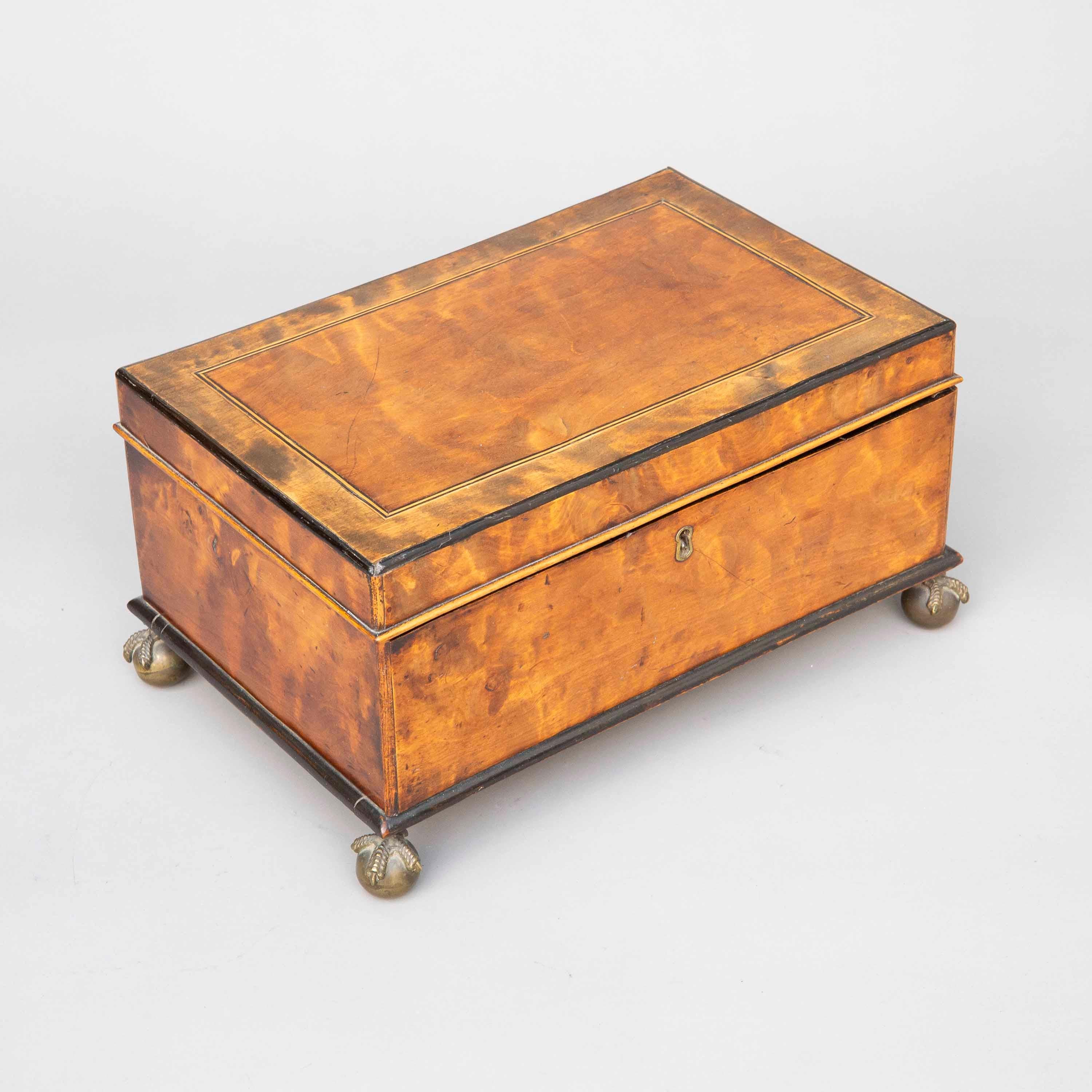 18th Century Satinwood Box siglo XVIII