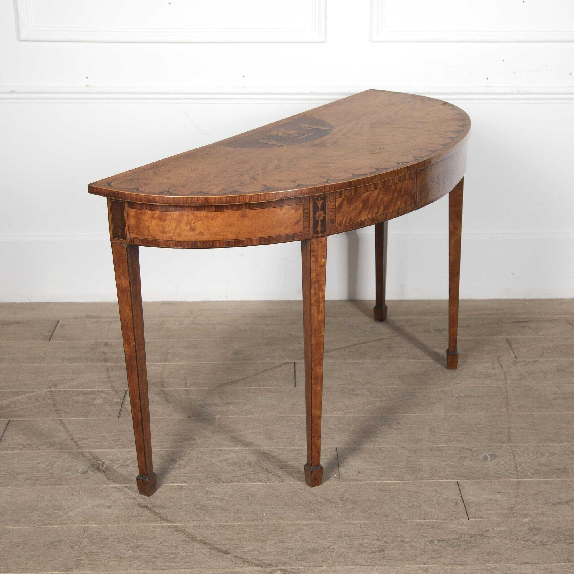 18th Century Satinwood Side Table 1