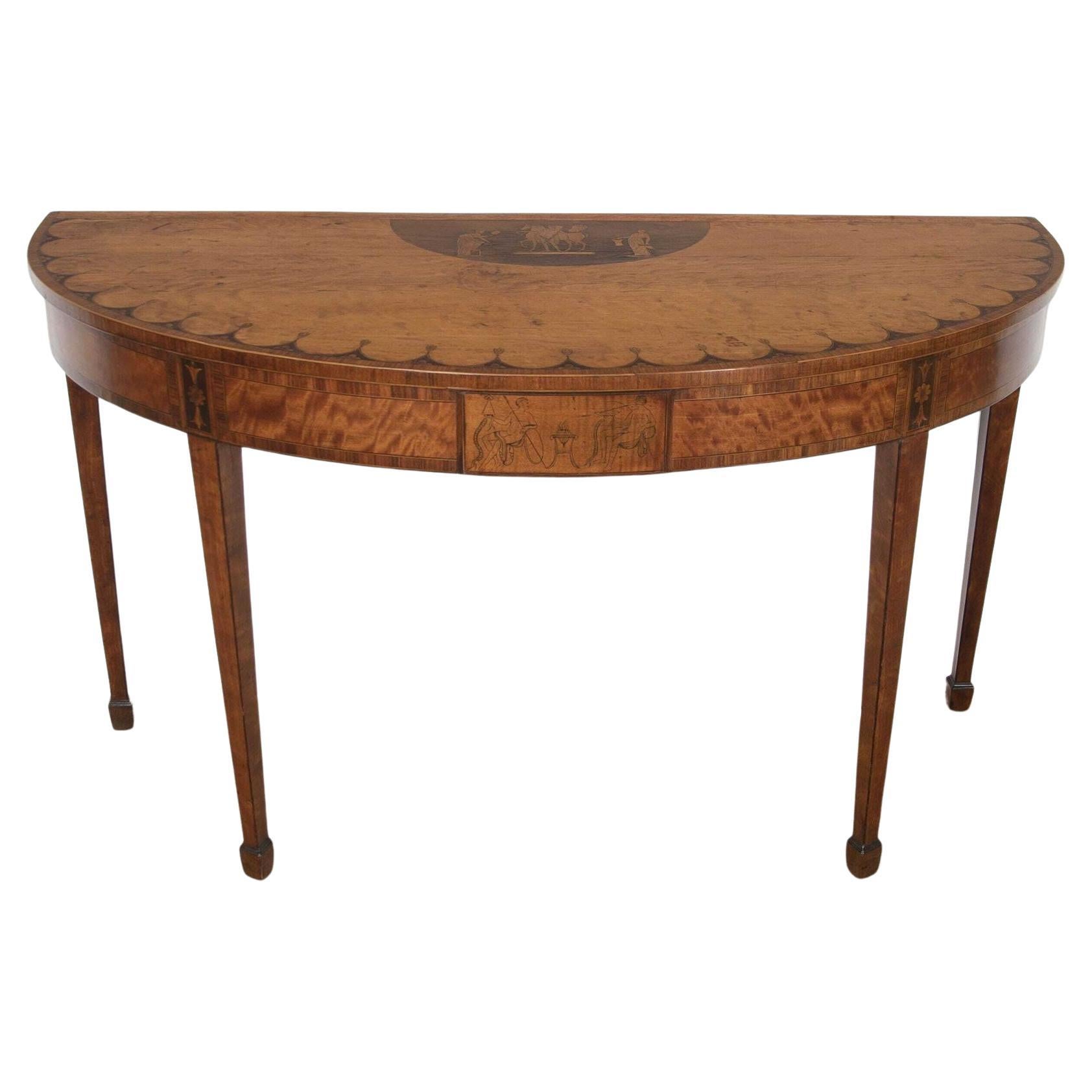 18th Century Satinwood Side Table