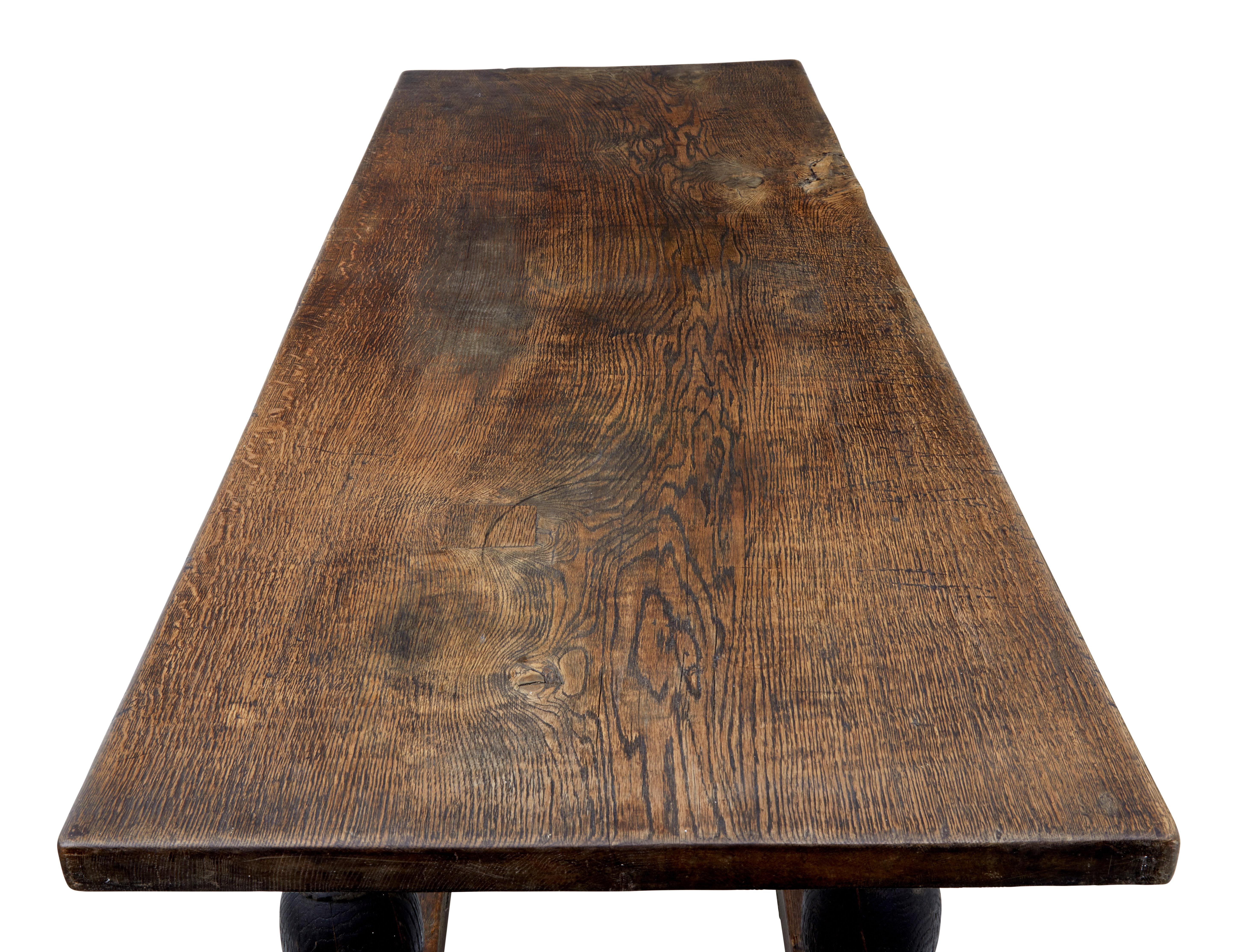 19th Century 18th Century Scandinavian Baroque Dining Table