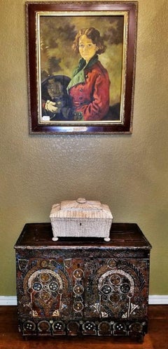 18th Century Scandinavian Hand-Painted Pine Chest