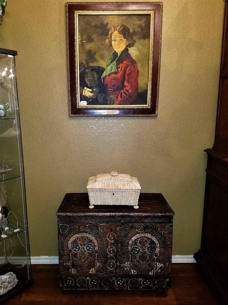 18th Century Scandinavian HandPainted Pine Chest at 1stDibs