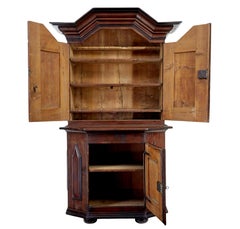 18th century Scandinavian pine baroque cupboard