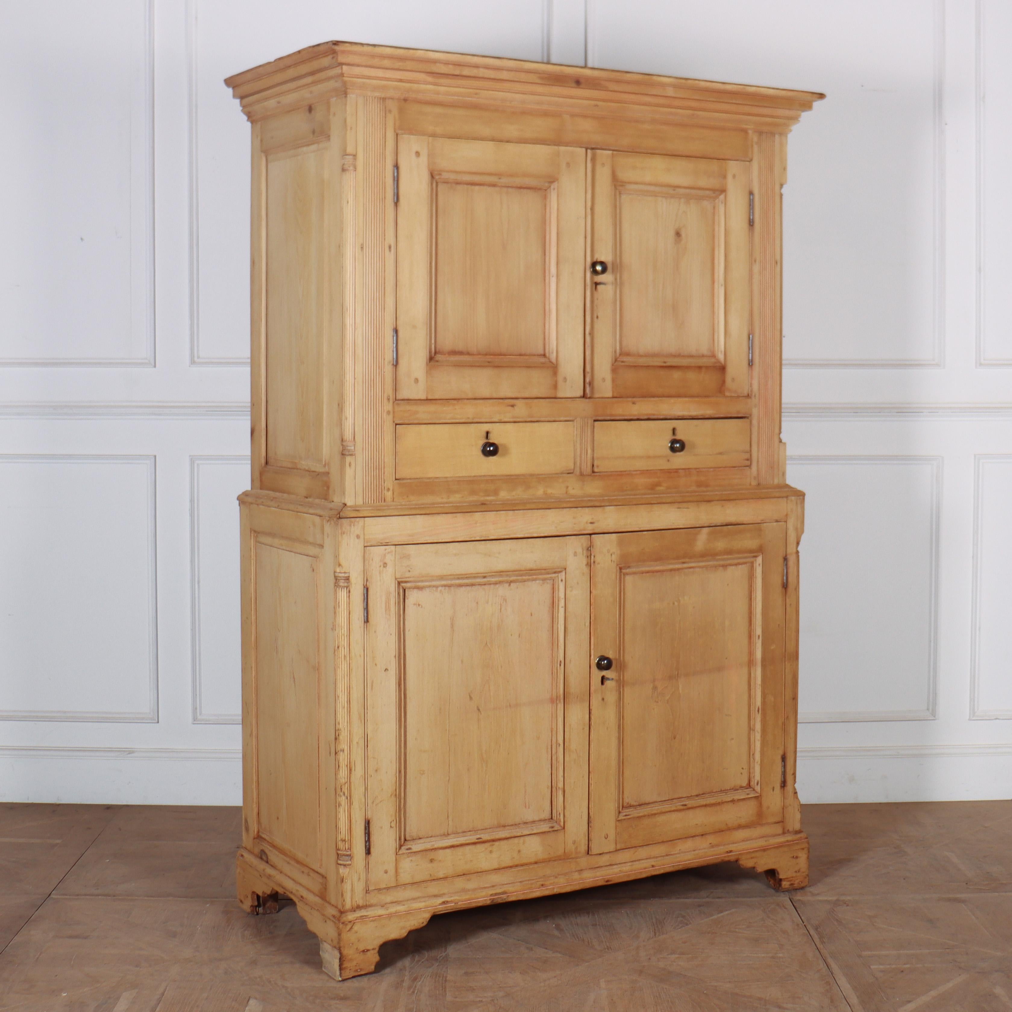 18th Century and Earlier 18th Century Scottish Linen Cupboard For Sale