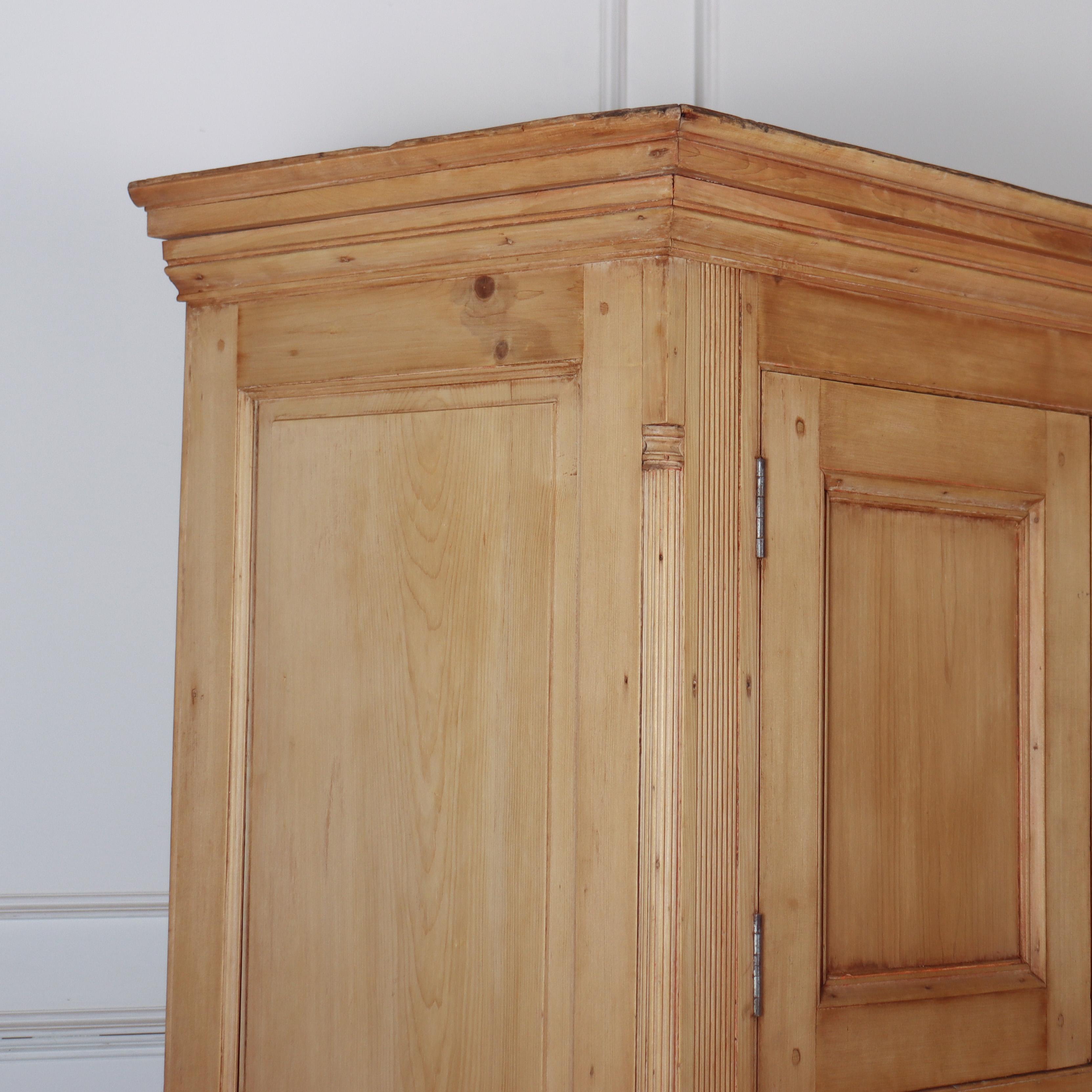Pine 18th Century Scottish Linen Cupboard For Sale