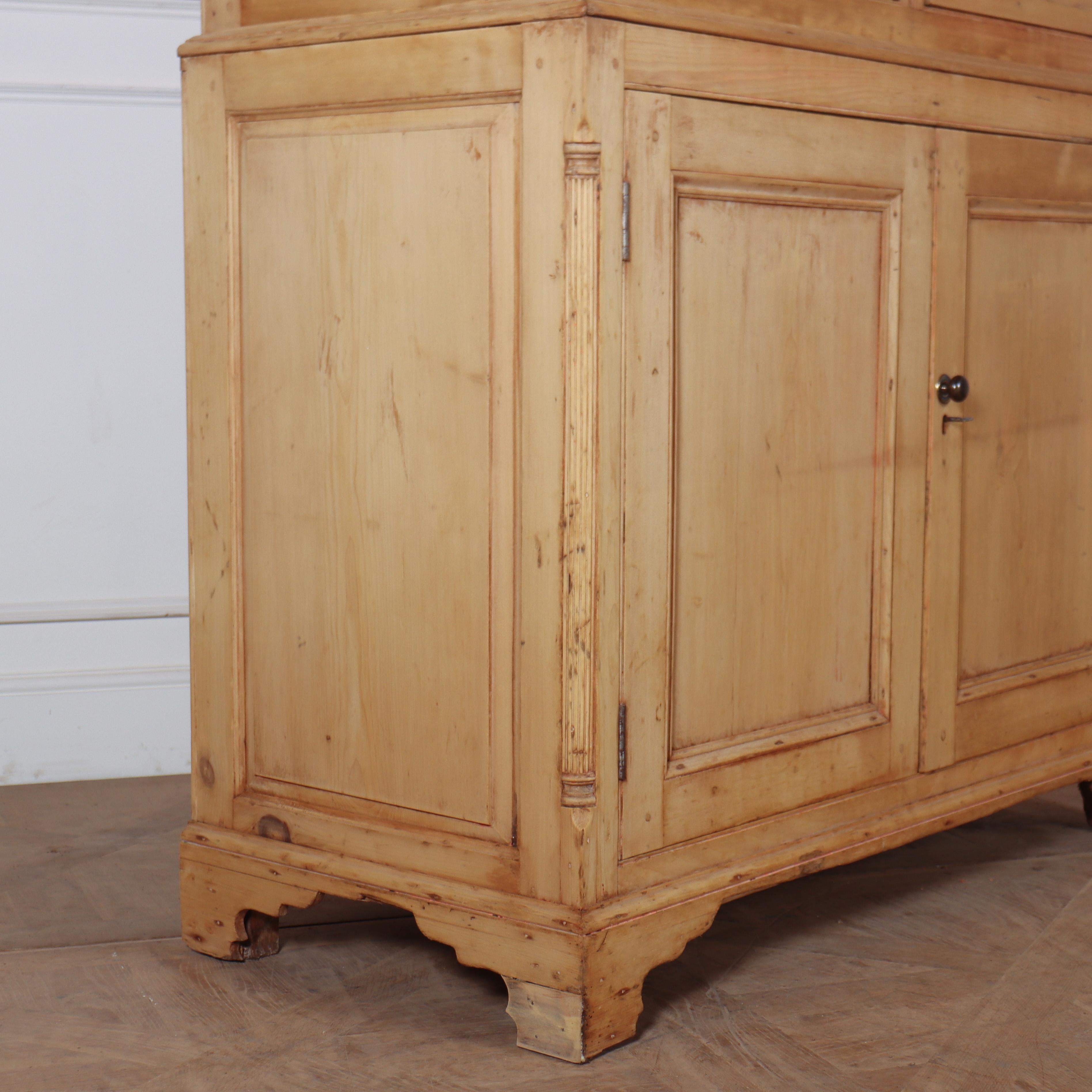 Pine 18th Century Scottish Linen Cupboard For Sale