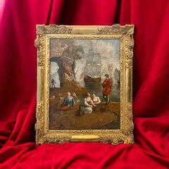 18th-Century Seascape Painting in the Style of Claude-Joseph Vernet