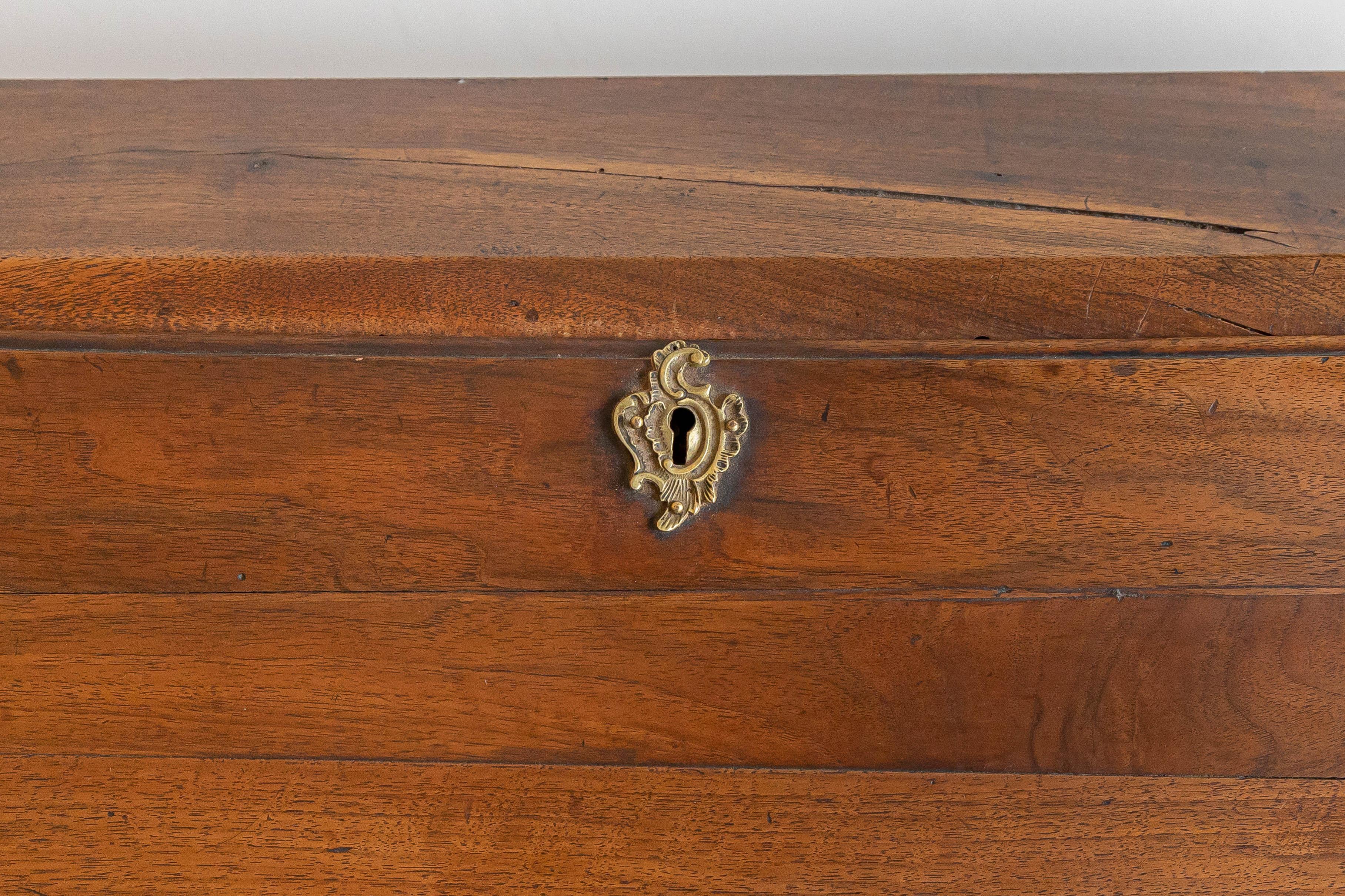 Hand-Carved 18th century Secretaire with fold down table For Sale