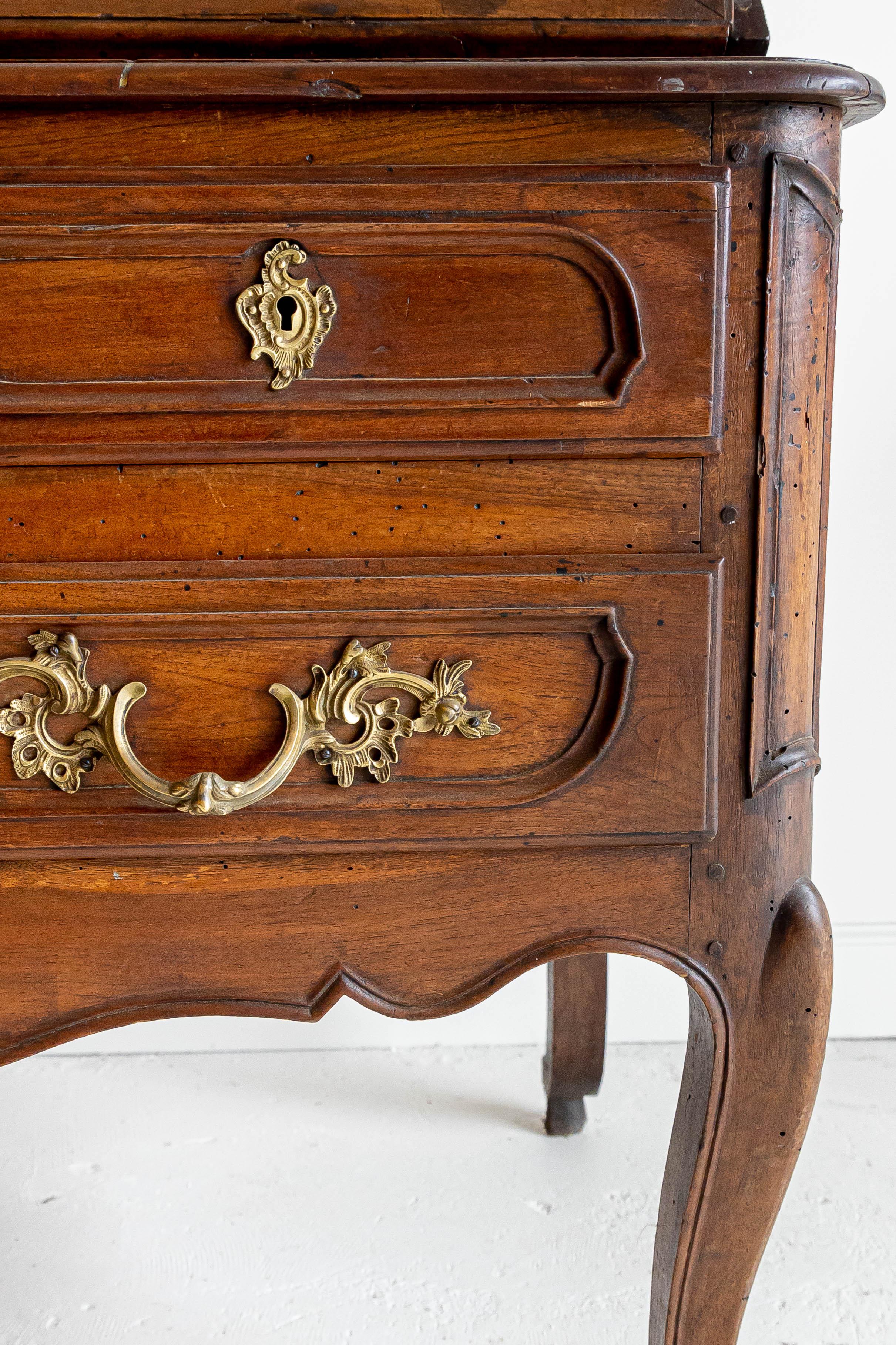 18th Century and Earlier 18th century Secretaire with fold down table For Sale