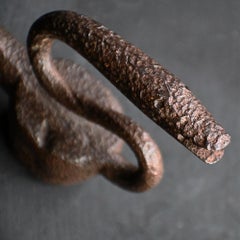 Heurtoir de porte en forme de serpent du 18e siècle