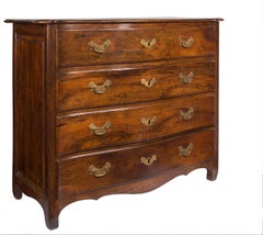 18th Century Serpentine Bow Front Bureau, Butler's Desk, Hidden Writing Surface