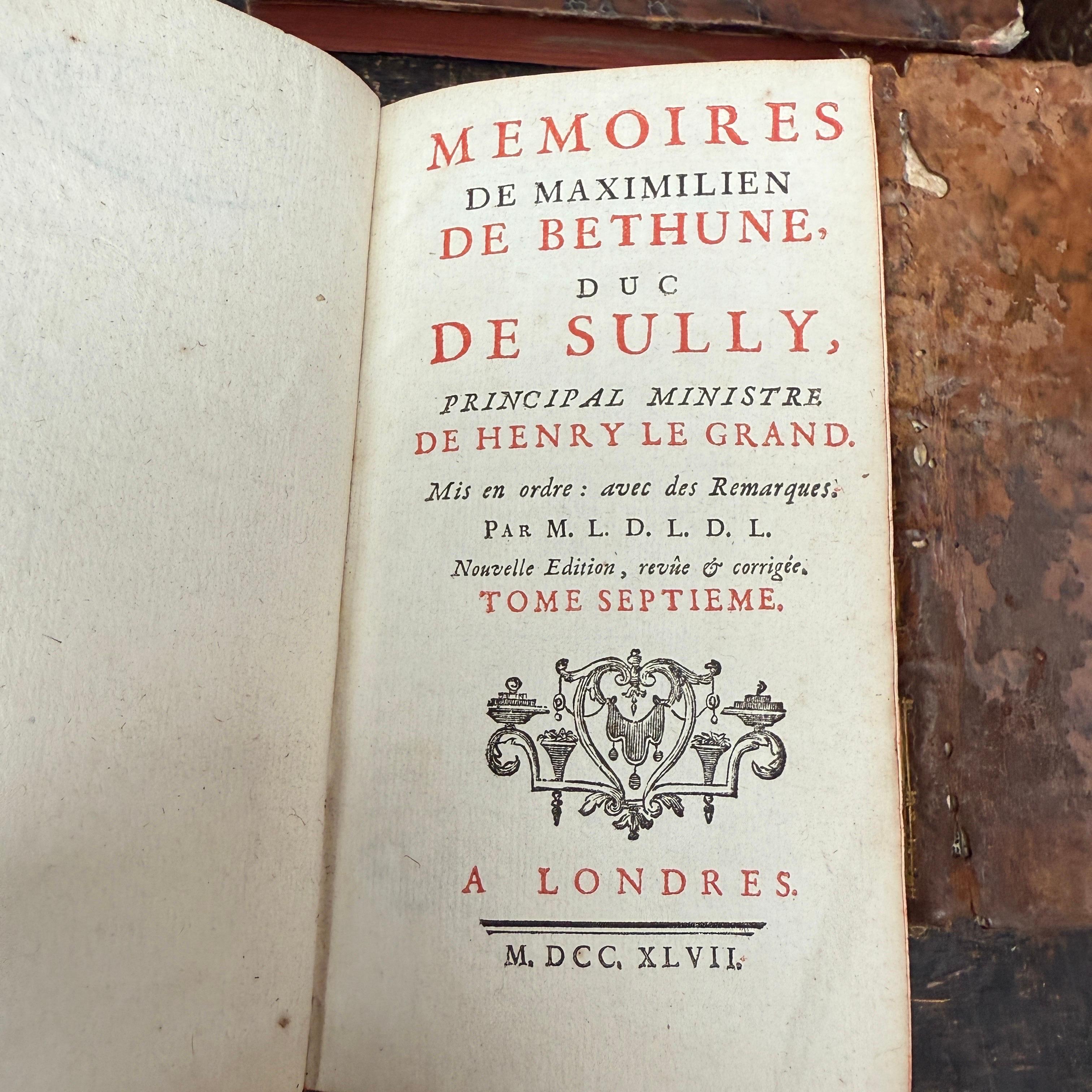 18th Century Set of 15 French Leather Bound Books en vente 2