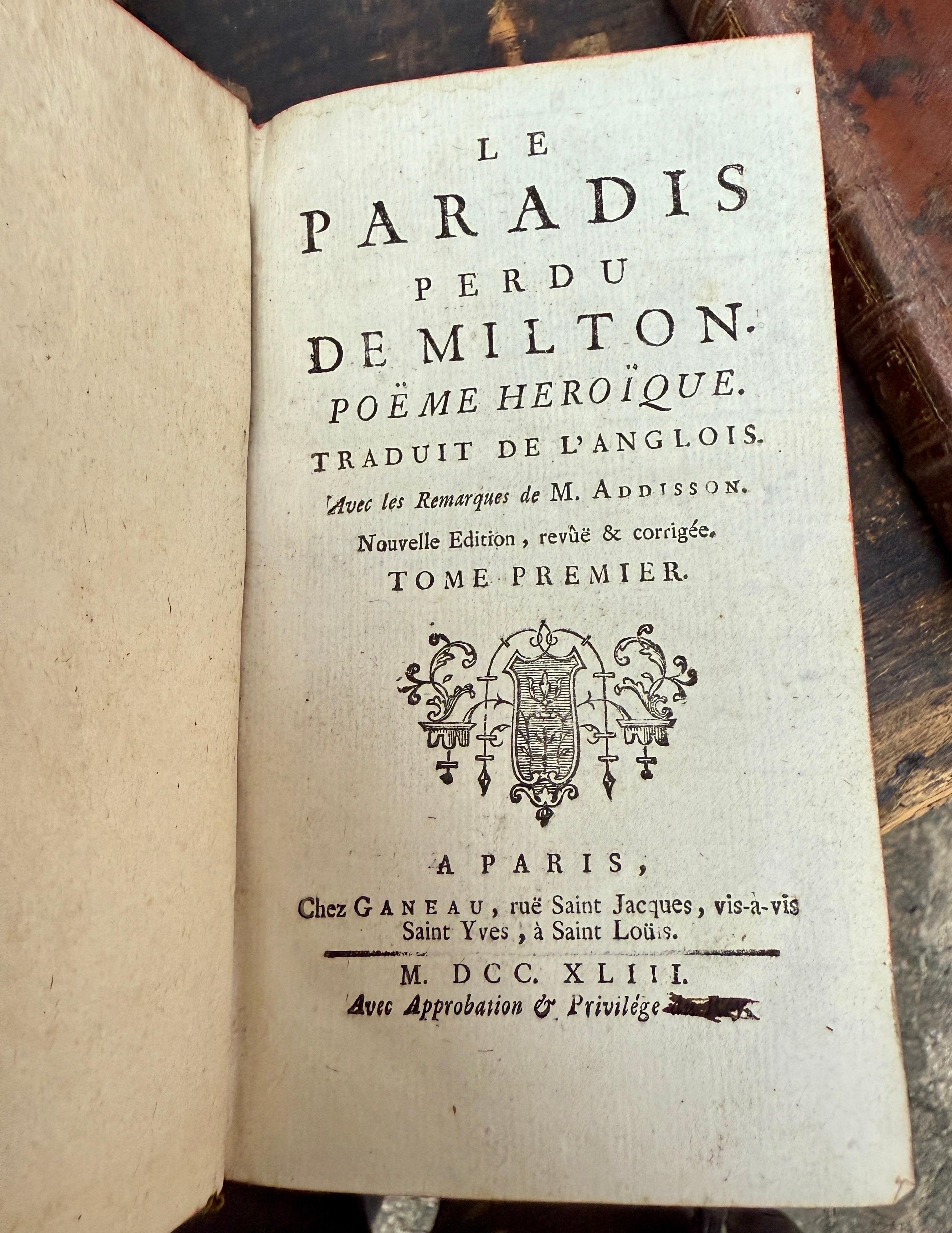 18th Century Set of 15 French Leather Bound Books en vente 6