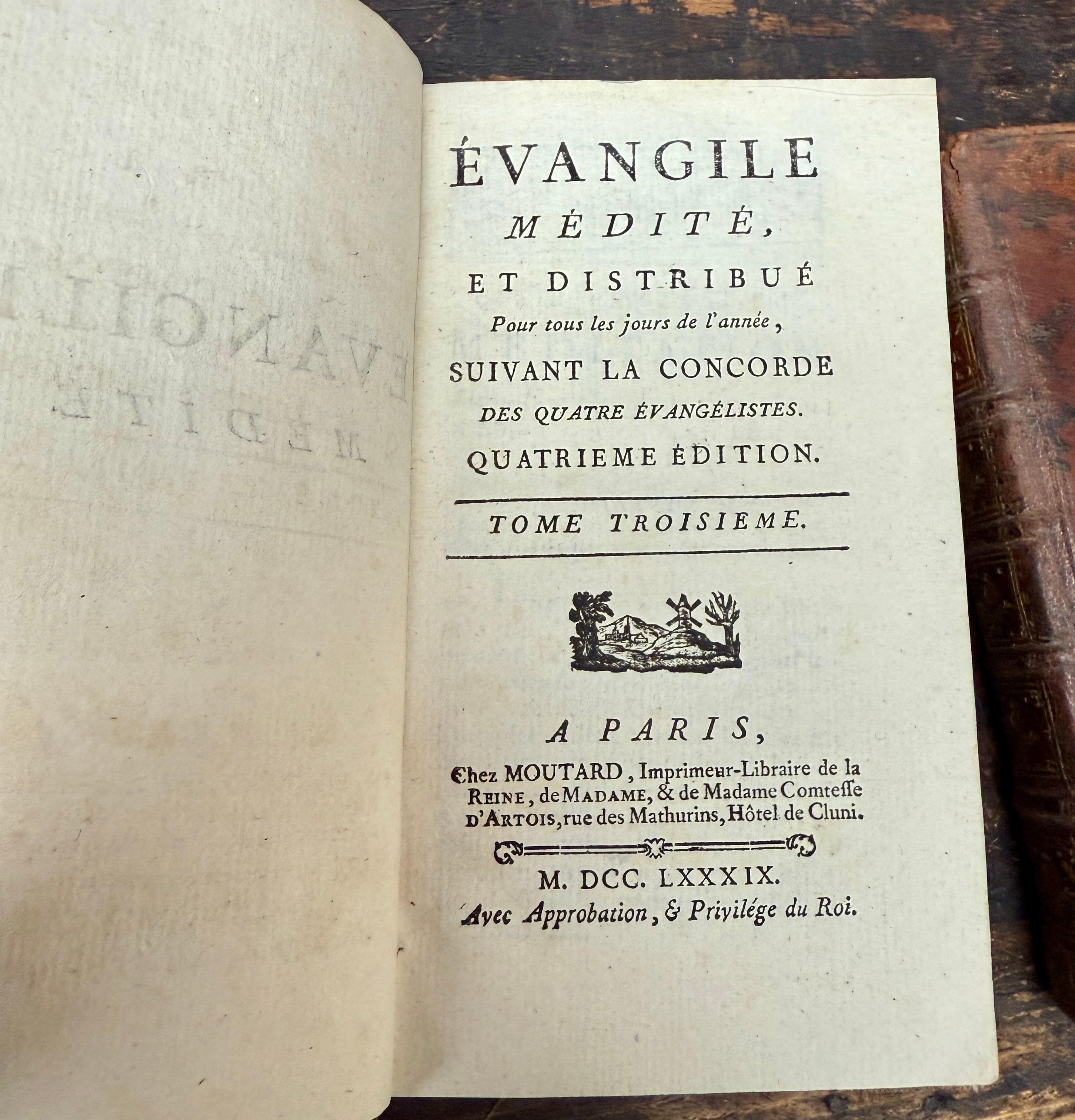 18th Century Set of 15 French Leather Bound Books en vente 8