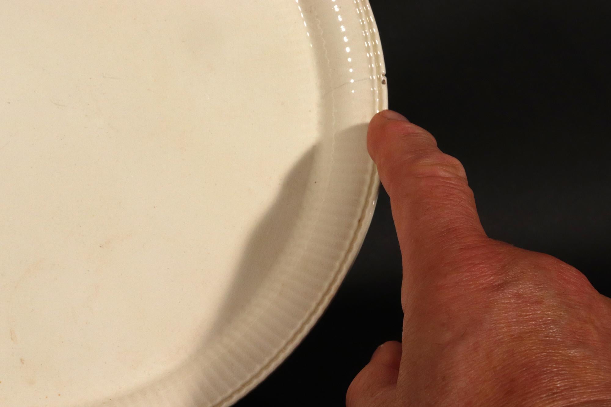 Juego de pote de crema y soporte ingleses del siglo XVIII en venta 7