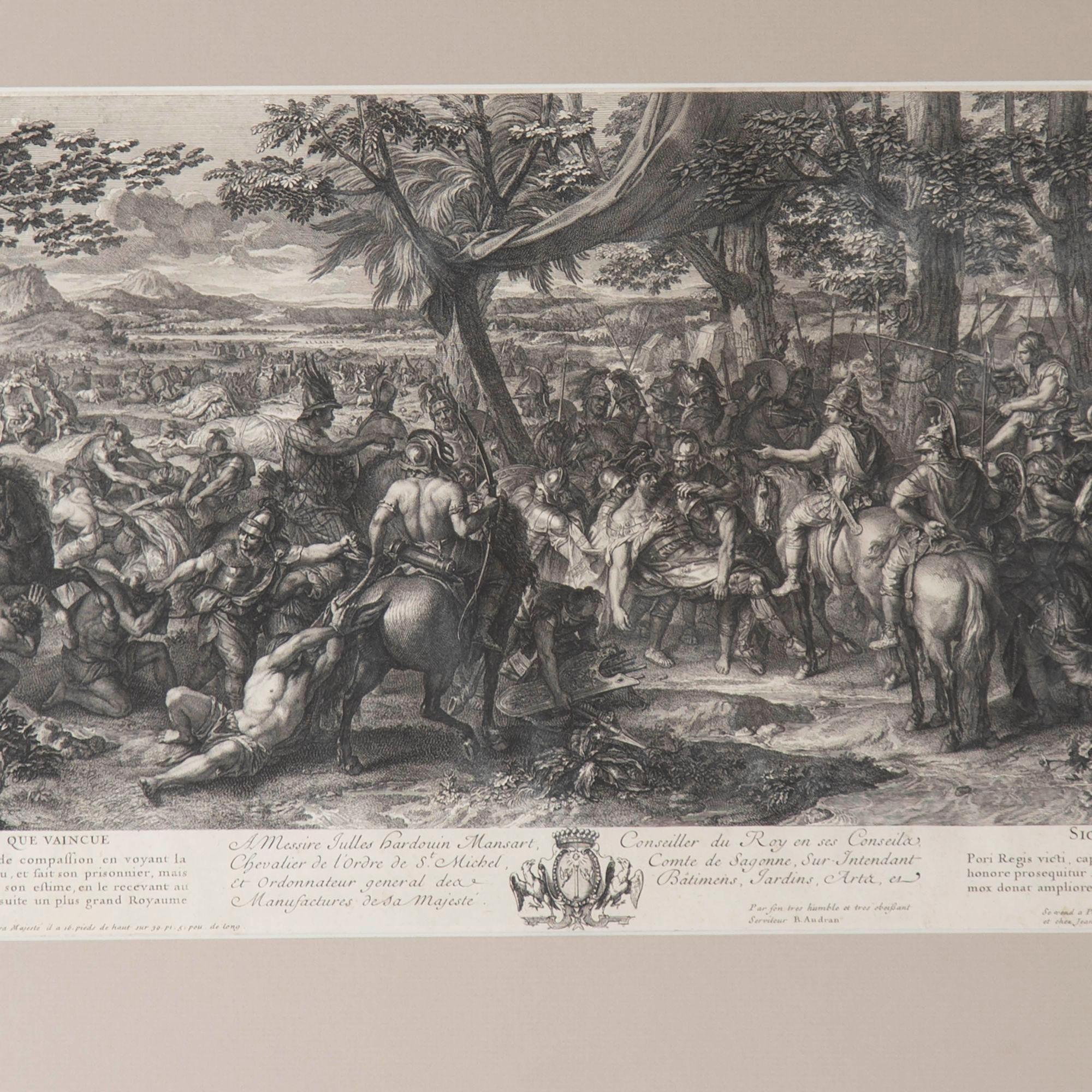 Louis XV 18th Century Set of Four Engravings by J Audran For Sale